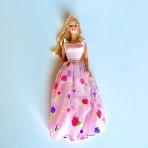 Rose Princess Doll 2000's Adjustable Hair Ball Gown that converts to short Dress